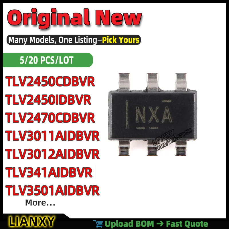 TLV3012AIDBVR TLV3501AIDBVR TLV2470CDBVR TLV3011AIDBVR TLV341AIDBVR TLV2450IDBVR TLV2450CDBVR SOT-23-6 Octal Buffer Driver New