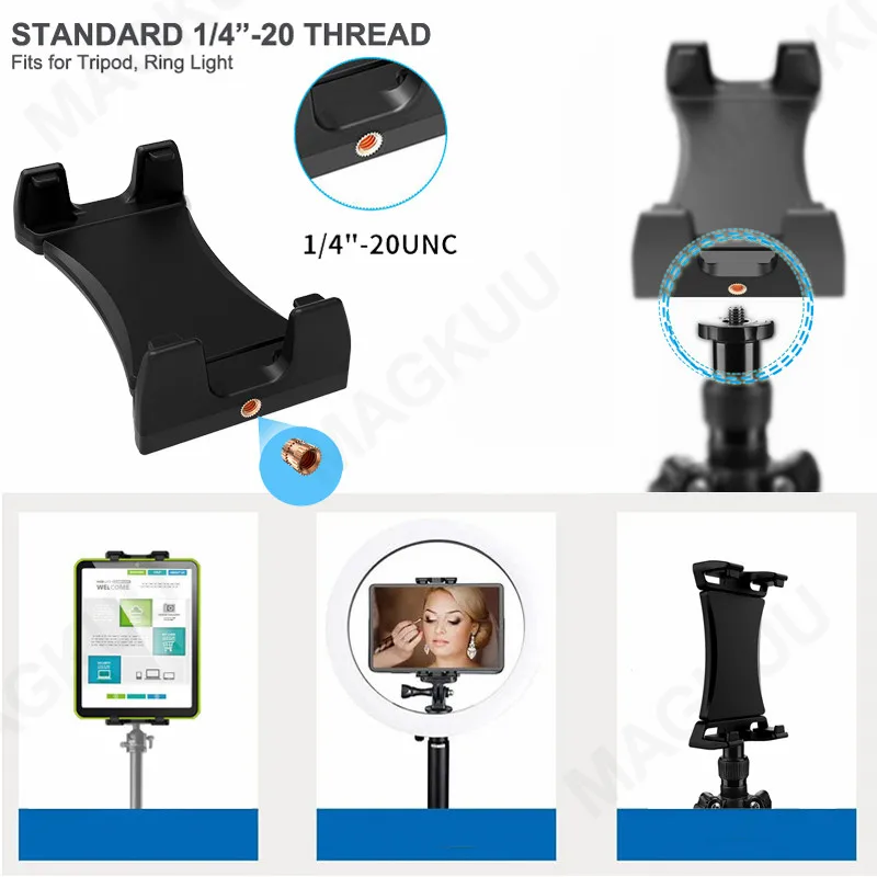 Hands free Adjustable Travel Essential Train Tablet Mount Airplane Phone Holder for iPhone iPad Galaxy Tabs 4.7-12.9\