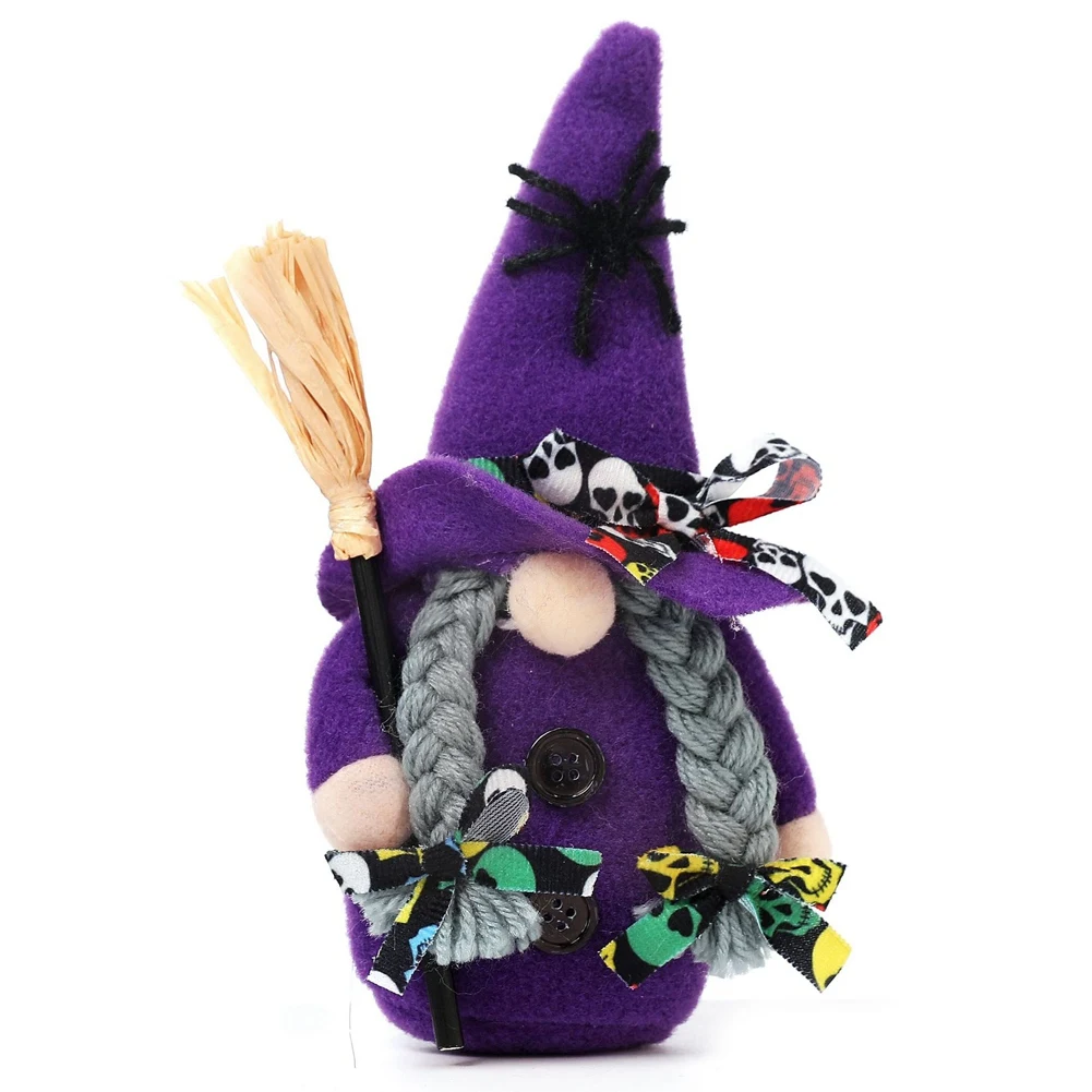 

Halloween Horror Theme Handmade Gnome Faceless Doll for Family Event Festival Haunted House Home Decoration B