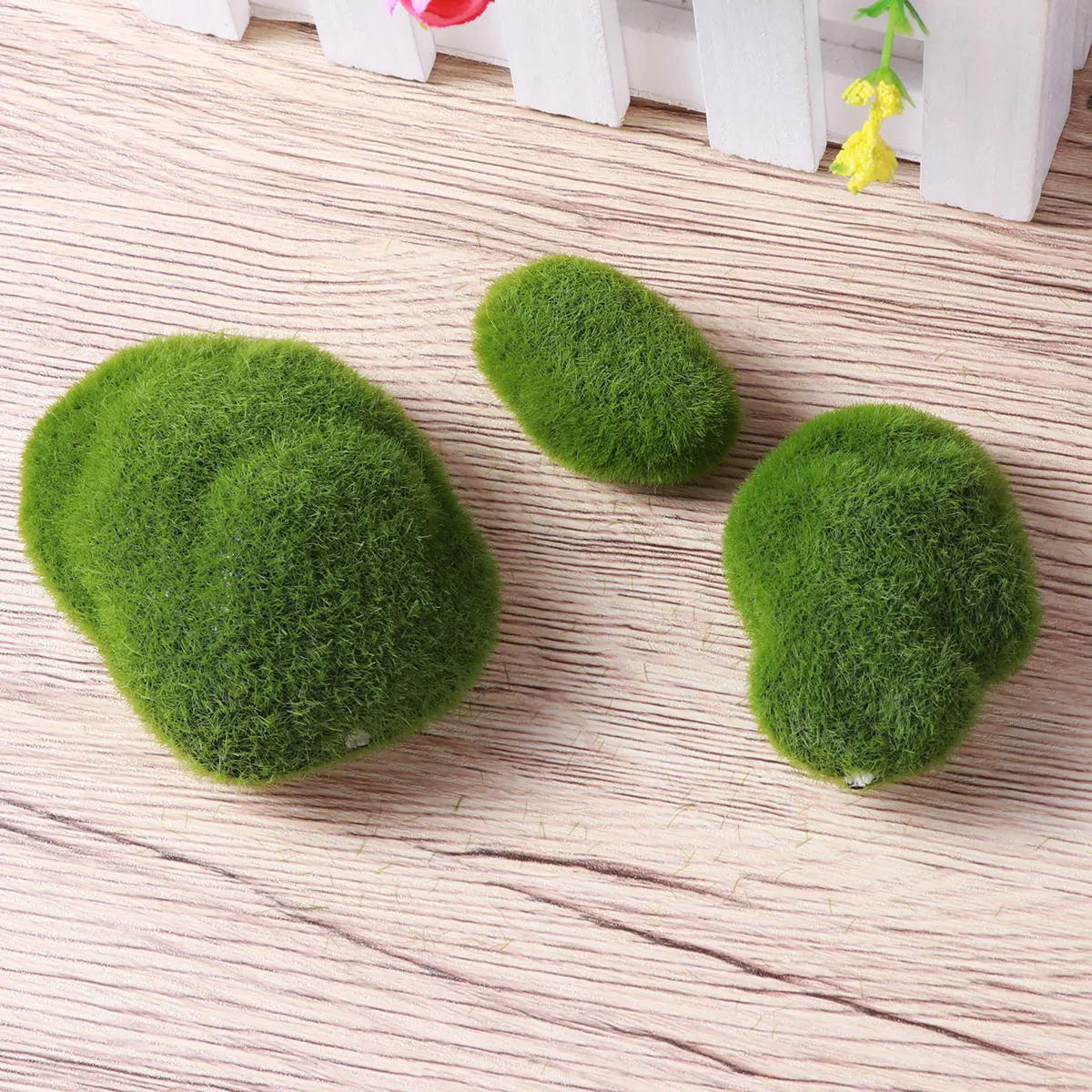 

Flocking Stones Artificial Moss Fake Decor for Crafts Decoration Balls Household