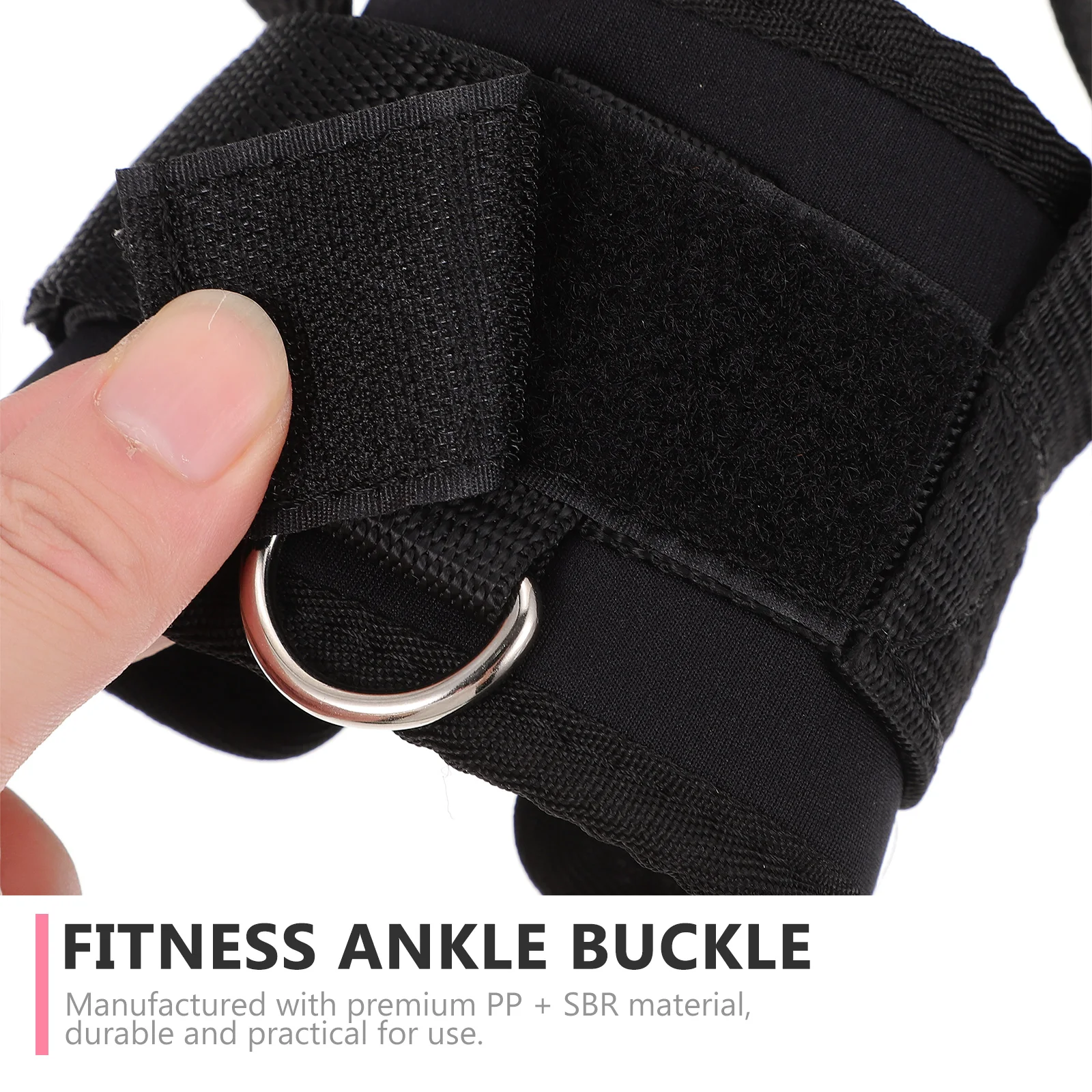 

1 Pair Straps Fitness Exercise Accessories Workout Bands Glute Training Durable Pp Sbr Material Portable Ankle Cuff Protector
