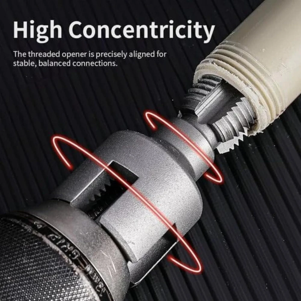 

Water Pipe Thread Opener 1/2" 3/4" Thread PPR Internal External Water Pipe Wire Opener for Electric Drill PVC Pipe Repair Tools