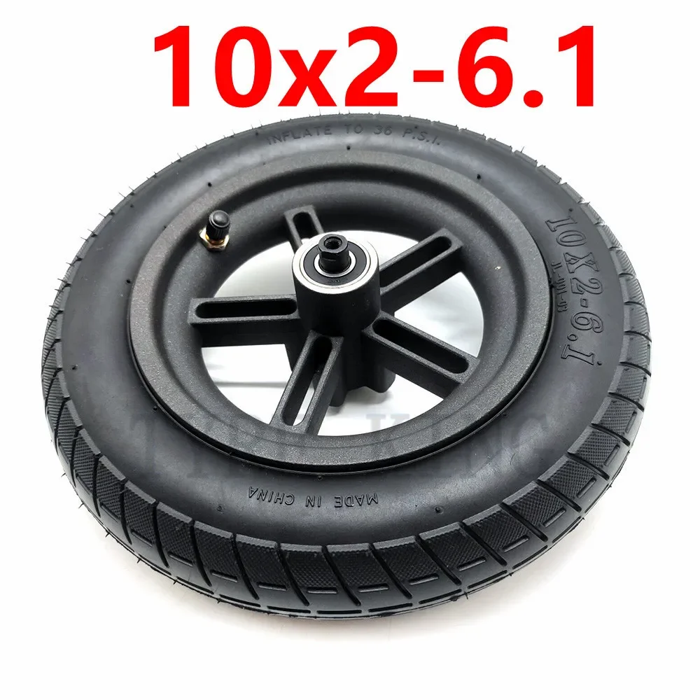 10x2-6.1 Inner and Outer Tyre with Alloy Hub 10x2 Pneumatic Wheel Tire for Xiaomi Mijia M365 Electric Scooter Accessories