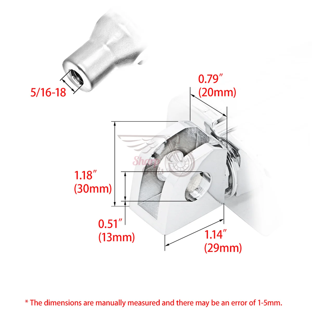Motorcycle Parts Rider Front Foot Peg Adapters Mounts For Highway Foot Pegs For Kawasaki ZX6R ZX9R ZX10R ZX14R ZX7R ZX11R ZX12R