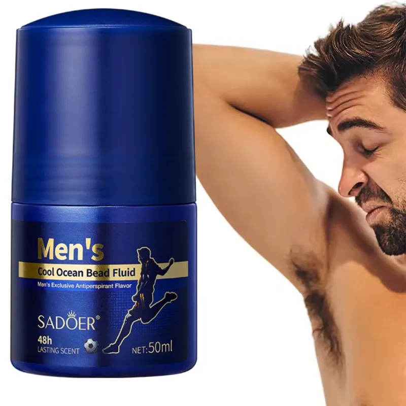 

Men's Cool Ocean Bead Fluid Deodorant Stick Anti Sweating Keep Dry Lasting Fragrance Remove Armpit Odor Underarm Refresh Sticks