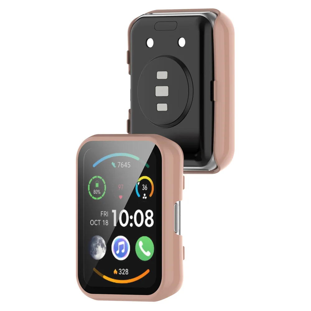 BEHUA สมาร์ทนาฬิกาป้องกันกรณีและฟิล์มสำหรับ Huawei นาฬิกา2 Fit Fit2 PC เต็มรูปแบบป้องกัน Cover Shell กรณี