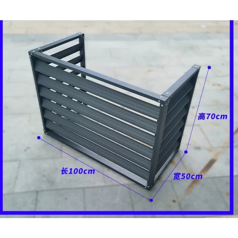 for Aluminum Alloy Air Conditioner Outdoor Cover Louver Rainproof Vent Protective Shield