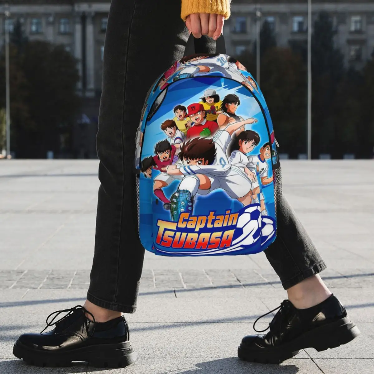 Japan Football Manga Captain Tsubasa Backpack Student BookBag Children School Bag Laptop Shoulder Bags for Boys Girls