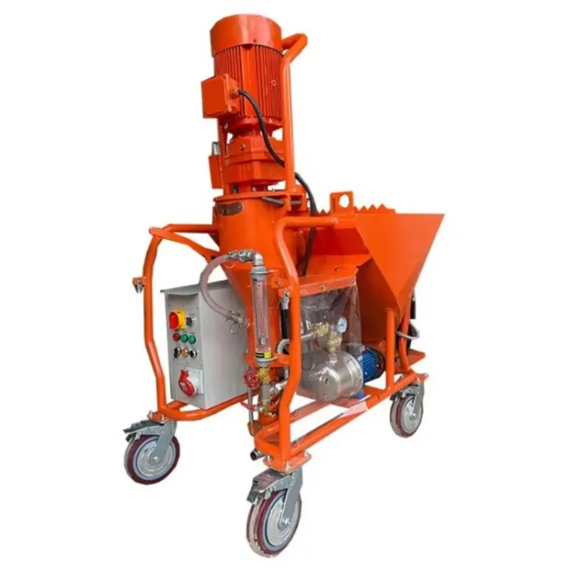 Automatic Plaster Spraying Machine Portable Cement Spray Plaster Machine
