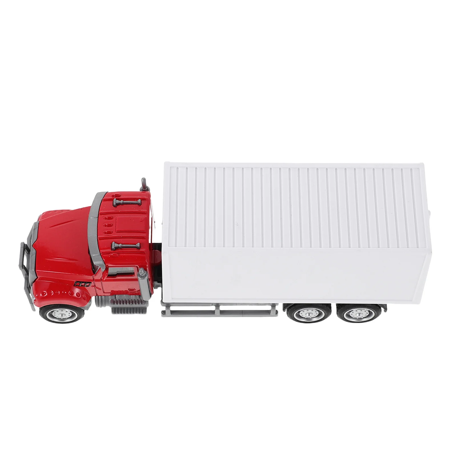 

15.5cm Alloy Diecast Semi Truck Realistic Transport Carrier Vehicle Friction Powered Trailer for Outdoor Indoor Play