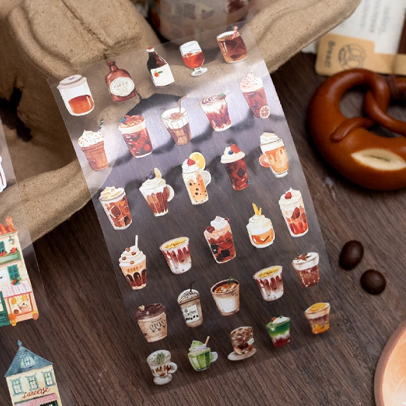 Mr Paper 2Rolls/bag Little Everyday Series Die Cut Tape Cute Mini Element Stickers DIY Handbook Diary Notebook