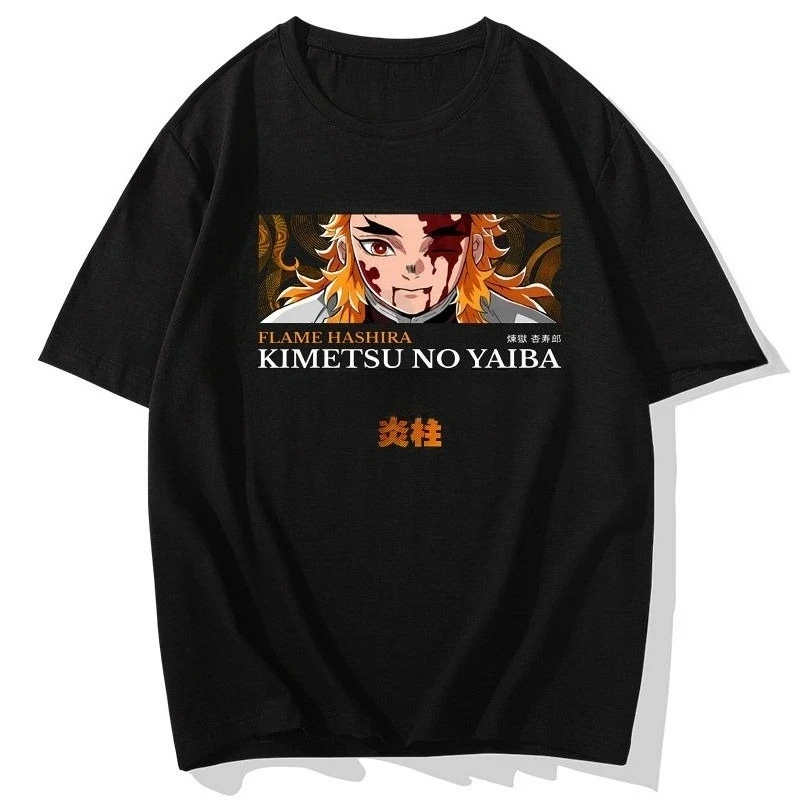 

Demon Slayer: Kimetsu No Yaiba T-Shirt Rengoku Kyoujurou Training Short Sleeve Tomioka Giyuu Half Sleeve