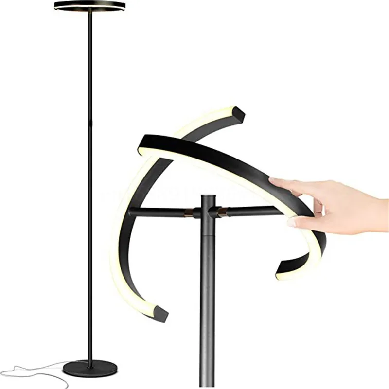 Split LED Floor Lamp Modern Minimalist Floor Lamp Rotatable Direction Living Room Decor Lamp Standing Bedroom Bedside Lamp