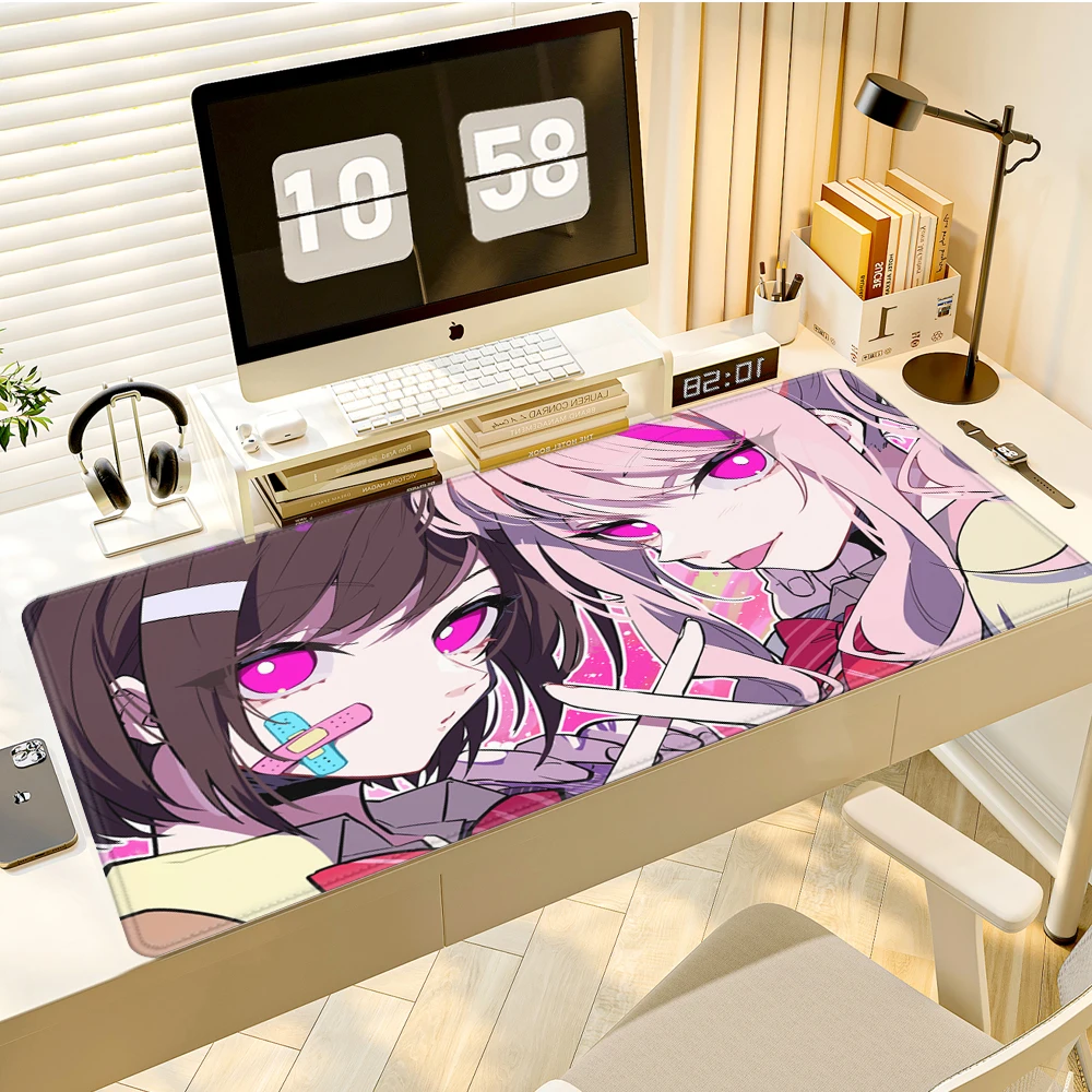 PJSK Project Sekai Colorful Stage Nightcord Mauspad XXL, Gaming-Zubehör, Tastaturunterlage, Mauspad, PC, niedliche Anime-Schreibtischunterlage, HYBXAXC