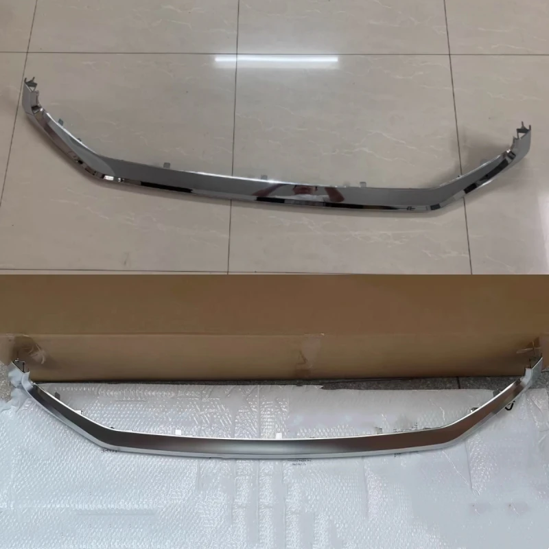 Full of Chrome Grille Frame Bottom Trim for Lexus LX570 2015-2020 Modified Front Bumper Plating Strip Molding Trim Body Kit