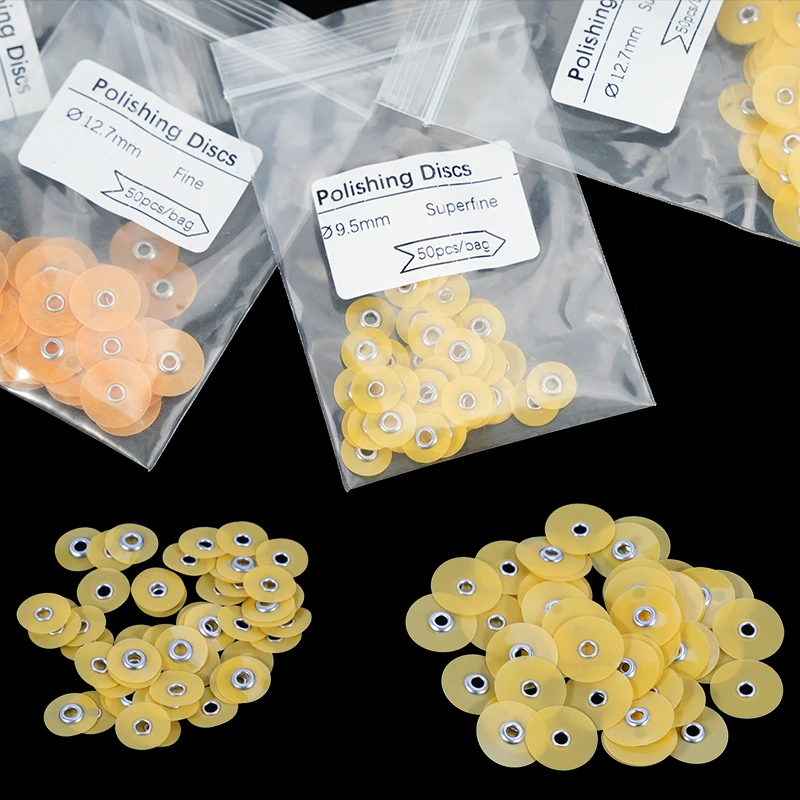 

50pcs Dental Finishing and Polishing Discs Composites Ceramics and Glass Ionomer Restorations Autoclavable Dental Material