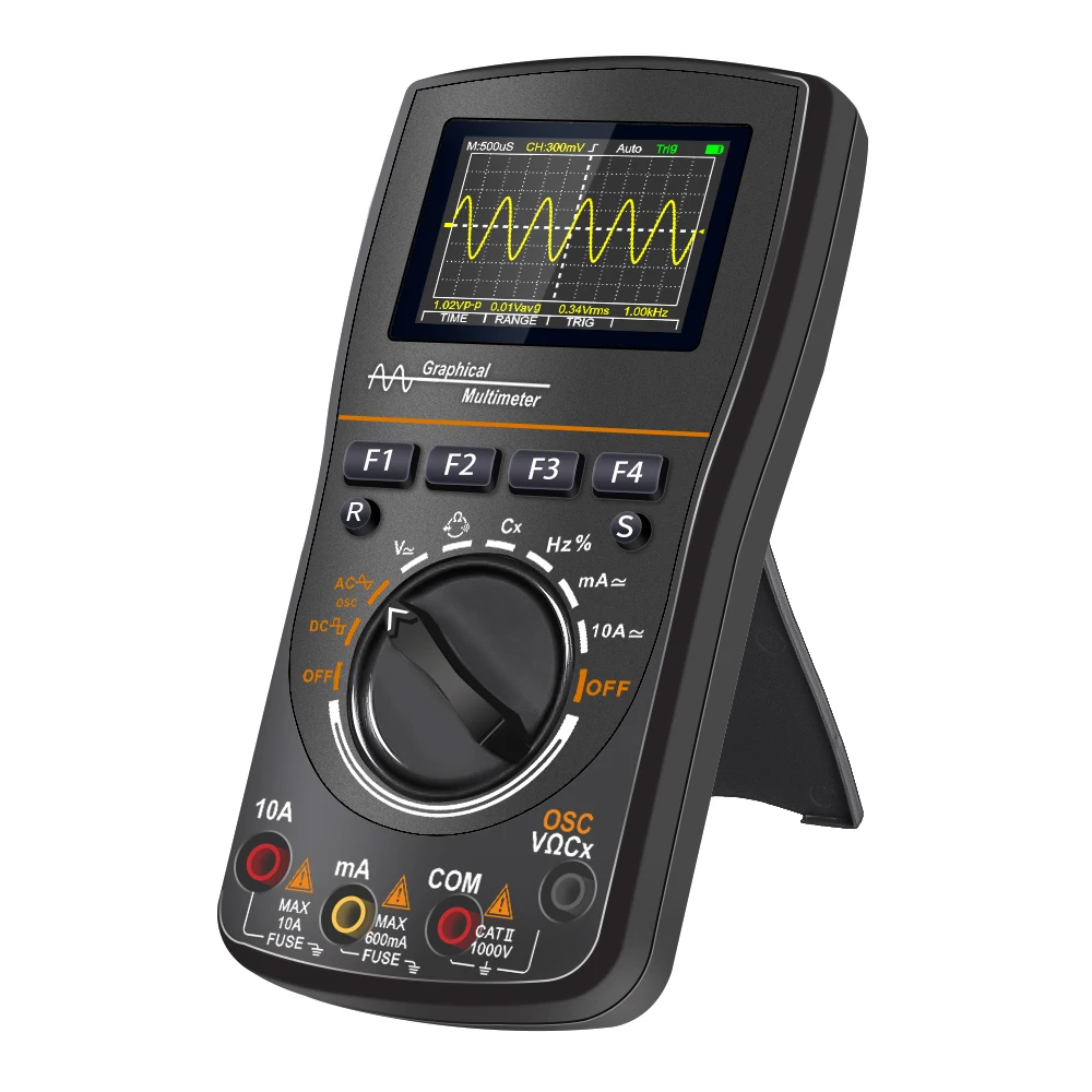 ET828PRO Model 2in1 Display Handheld Oscilloscope Multimeter ET828PRO 50Msps Sampling Rate 10Mhz