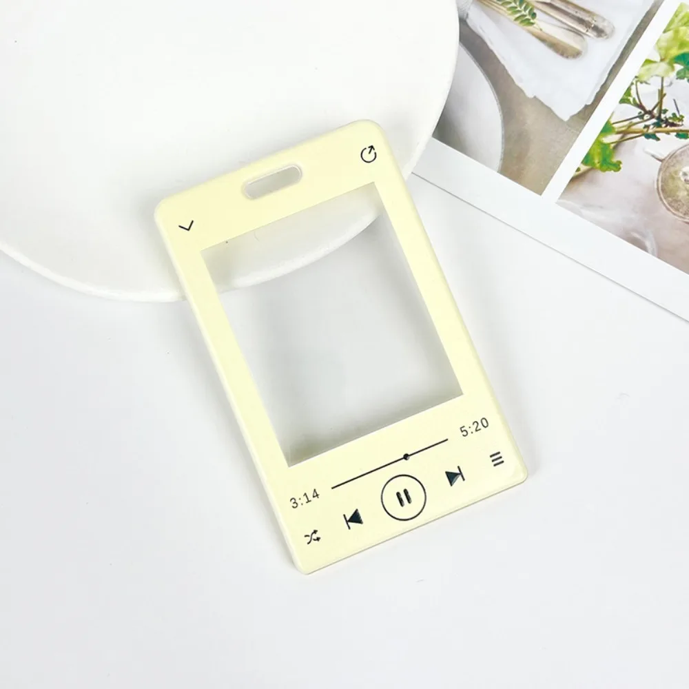 Transparent Card Holder Card Protective Photo Display Card Protector Student Supplies Acrylic Pendant Keychain Students