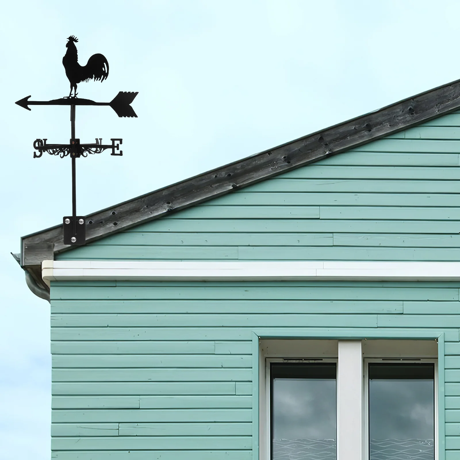 

Roof Weather Vane Decorative Animal Yard Lawn Weathervane Iron Wind Direction Indicator Garden Decoration