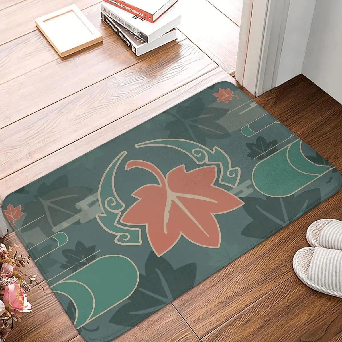 Genshin Impact Bath Mat Kazuha Icon Design Doormat Kitchen Carpet Outdoor Rug Home Decoration