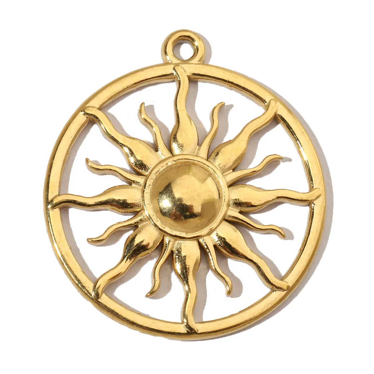 3pcs/Lot French Retro Shell Circle Stainless Steel Diy Charms Women Starfish Earring Necklace Pendant Heart Sun Jewelry