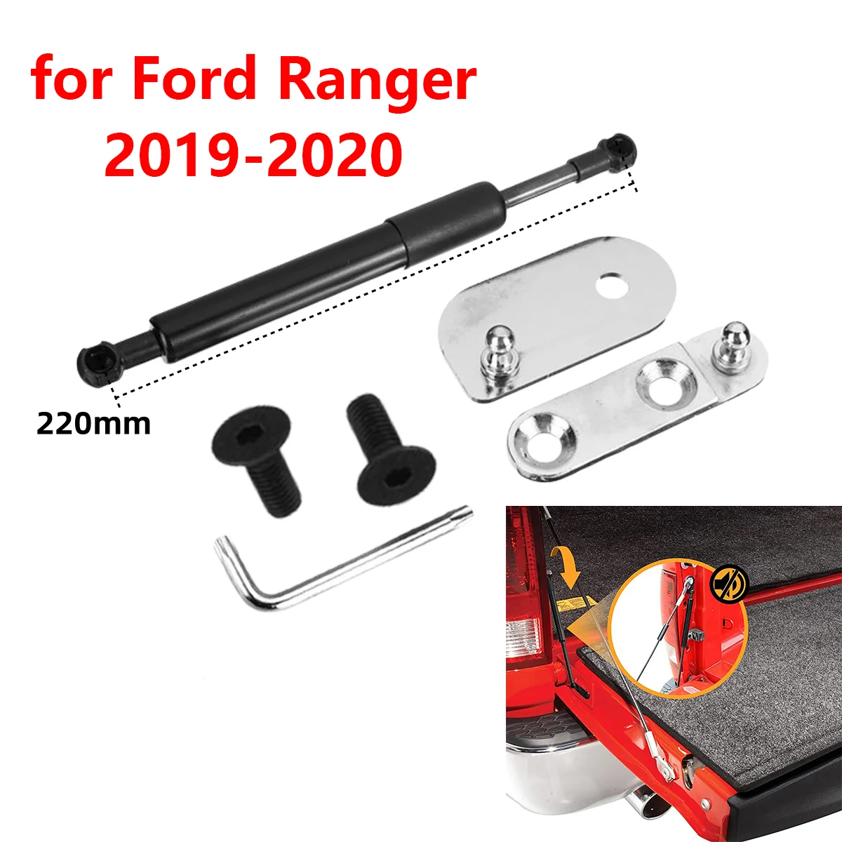 for Ford Ranger 2019-2020 Car Rear Boot Trunk Tailgate Gas Strut Damper Support Shock Bar