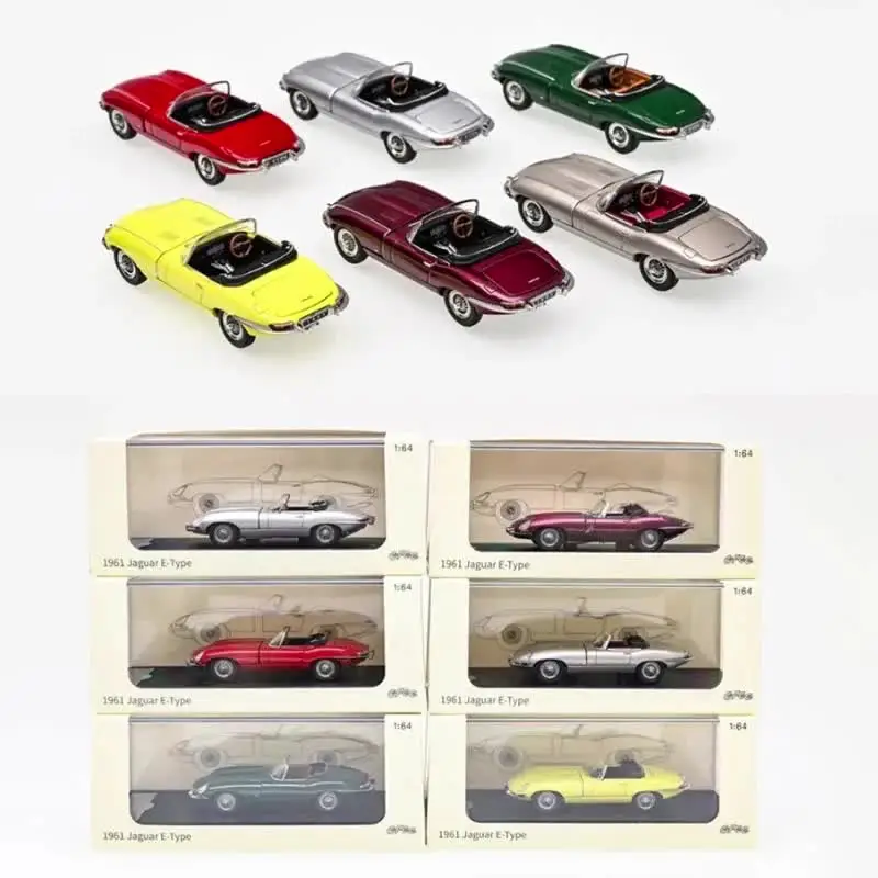 GFCC 1:64 Scale 1961 Jaguar E-Type Open Car Alloy Simulation Car