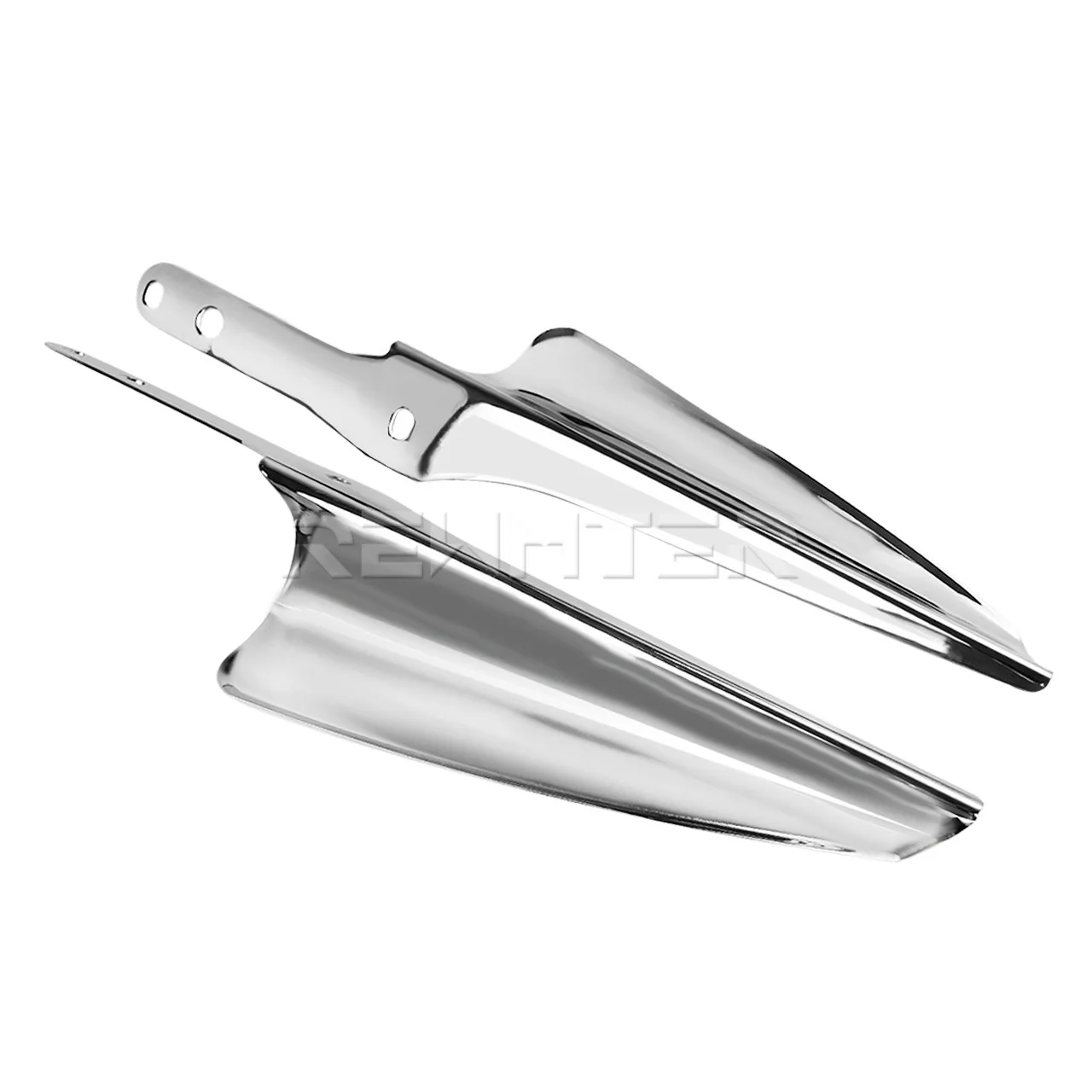 Motorcycle Front Fork Mount Wind Deflectors Chrome Wind Guard Shields For Harley Touring 1995-2019 2023 Road King Electra Glide