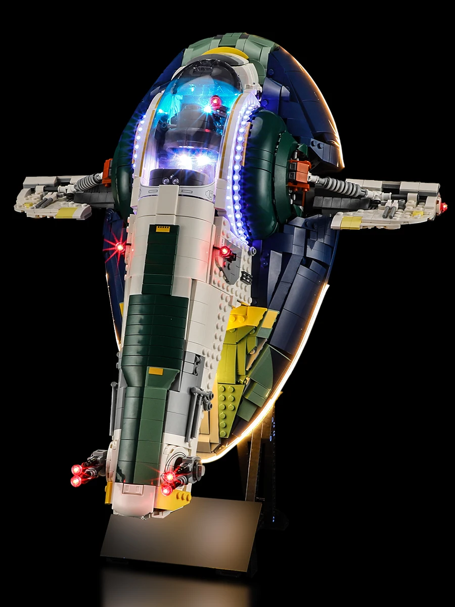 

(Только светодиодный светильник без кирпичей) 75409 Идеи звездного корабля Гагуста Фетта (не включает наборы строительных блоков, модель)