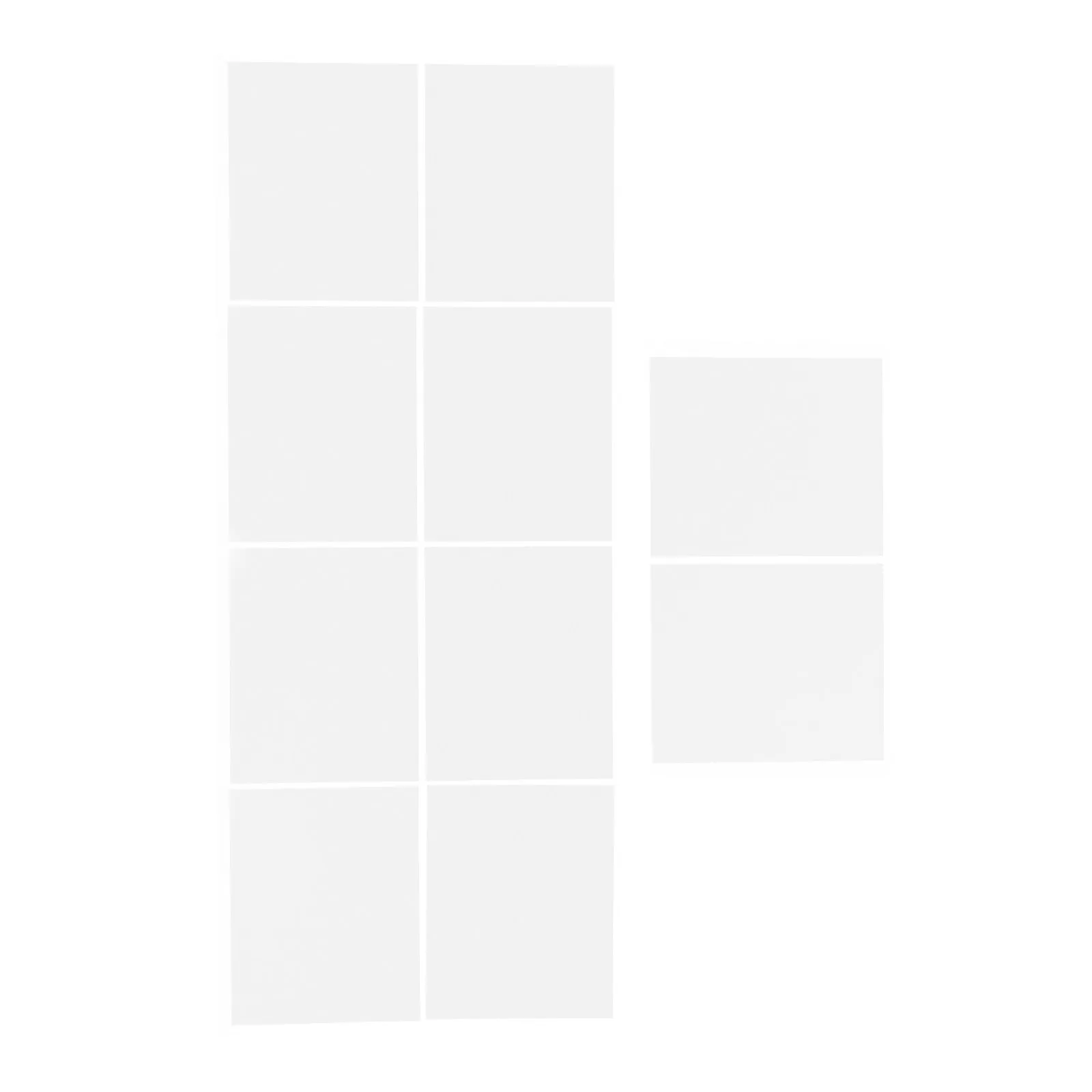 10Pcs Ultra-Thin White LED Light Diffuser Film Adhesive Sheet 50Um Soft Glow Ceiling Light Diffuser for Home Office Study