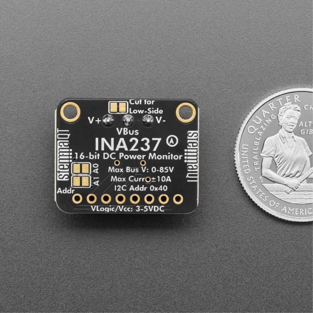 INA237 85V 10A 16-Bit Current/Voltage Power Monitoring Module For STEMMA QT/Qwiic For Solar Energy Systems Battery Applications