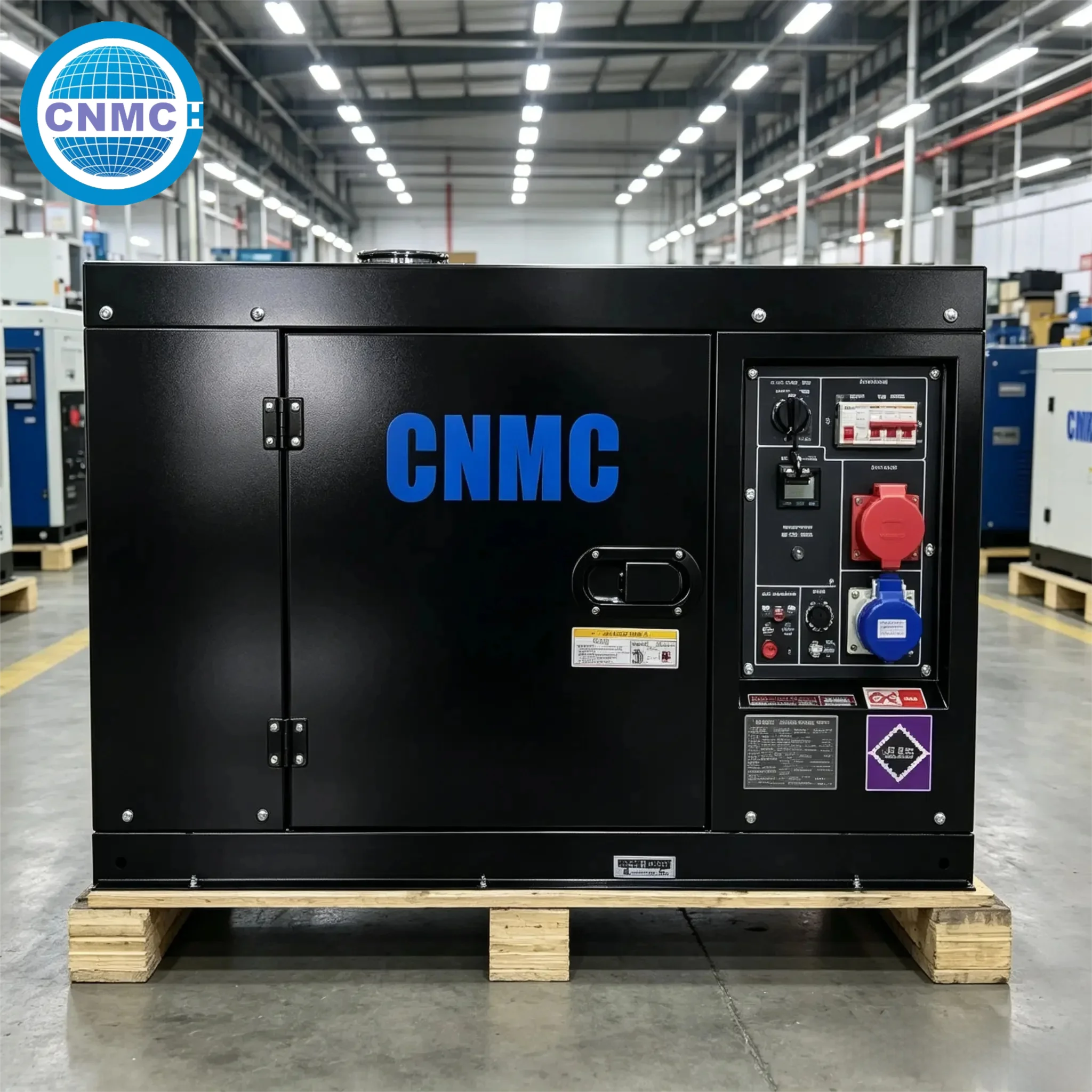 

CNMC 3KW 5KW 6KW 7.5KW 9KW Silent generator diesel Electric start generators With Wheels generators for home electricity