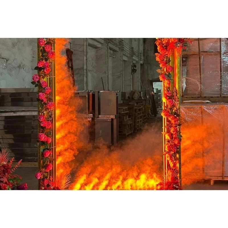 Realistic flame photo frame, Weihai scenic spot atmosphere check-in essential, burning photo frame special effect flame device