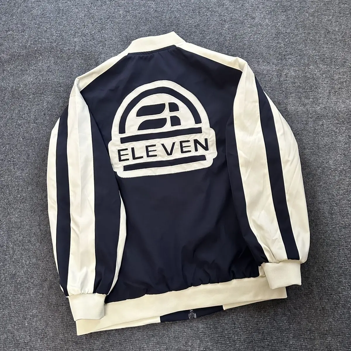 

Men's trendy American casual versatile jacket New fashion color matching embroidered jacket Baseball jersey