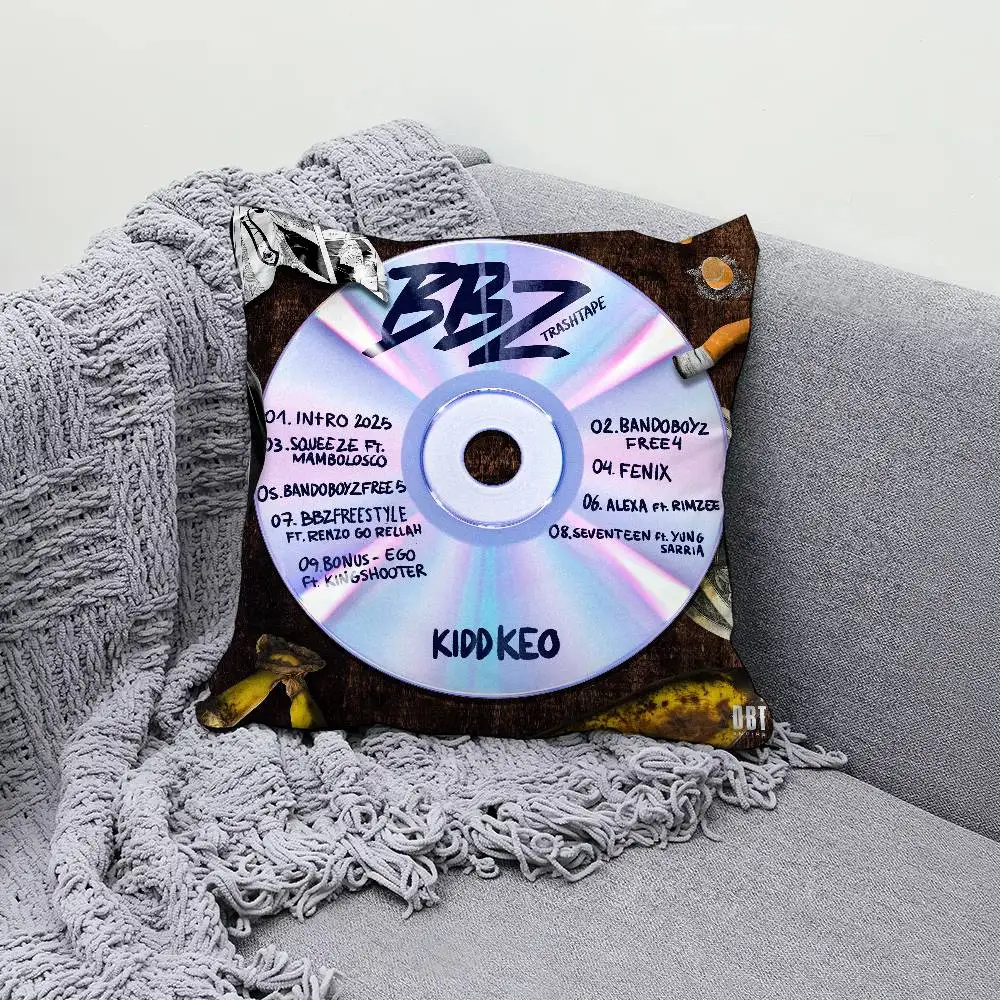 

K-Kidd Keo BBZ TRASHTAPE 30x30cm 45x45cm Pillow Case Decor Protective Covers Comfortable Soft For Sofa Living Room Home Office