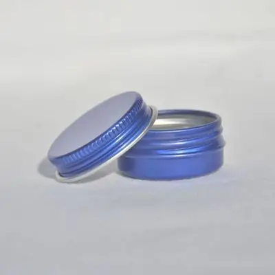 

100pcs Durable Round Aluminium Empty Cosmetic Pot Jar Tin Container Screw Lid DIY Lip Balm Nail Art Makeup Creams for Travelling