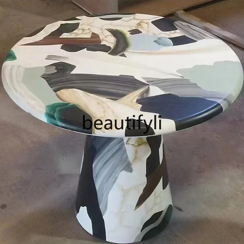 

New Artist hand-painted oil painting furnace side few creative graffiti casual personality small corner few S 26
