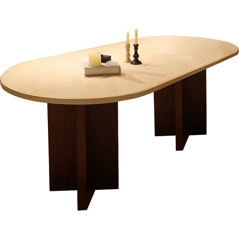 

Table White European Wood Stone Marble Dining Table Set Center Modern Furniture