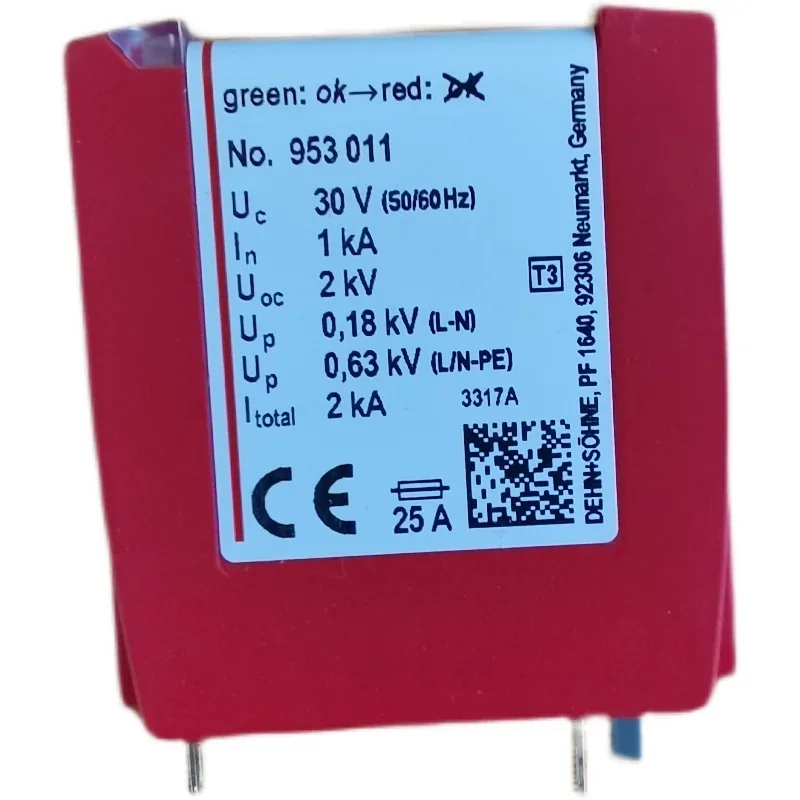 ألمانيا وحدة الحماية من زيادة التيار DEHN 952051   سدادة حماية من الصواعق DG MOD PV SCI 500 Spot