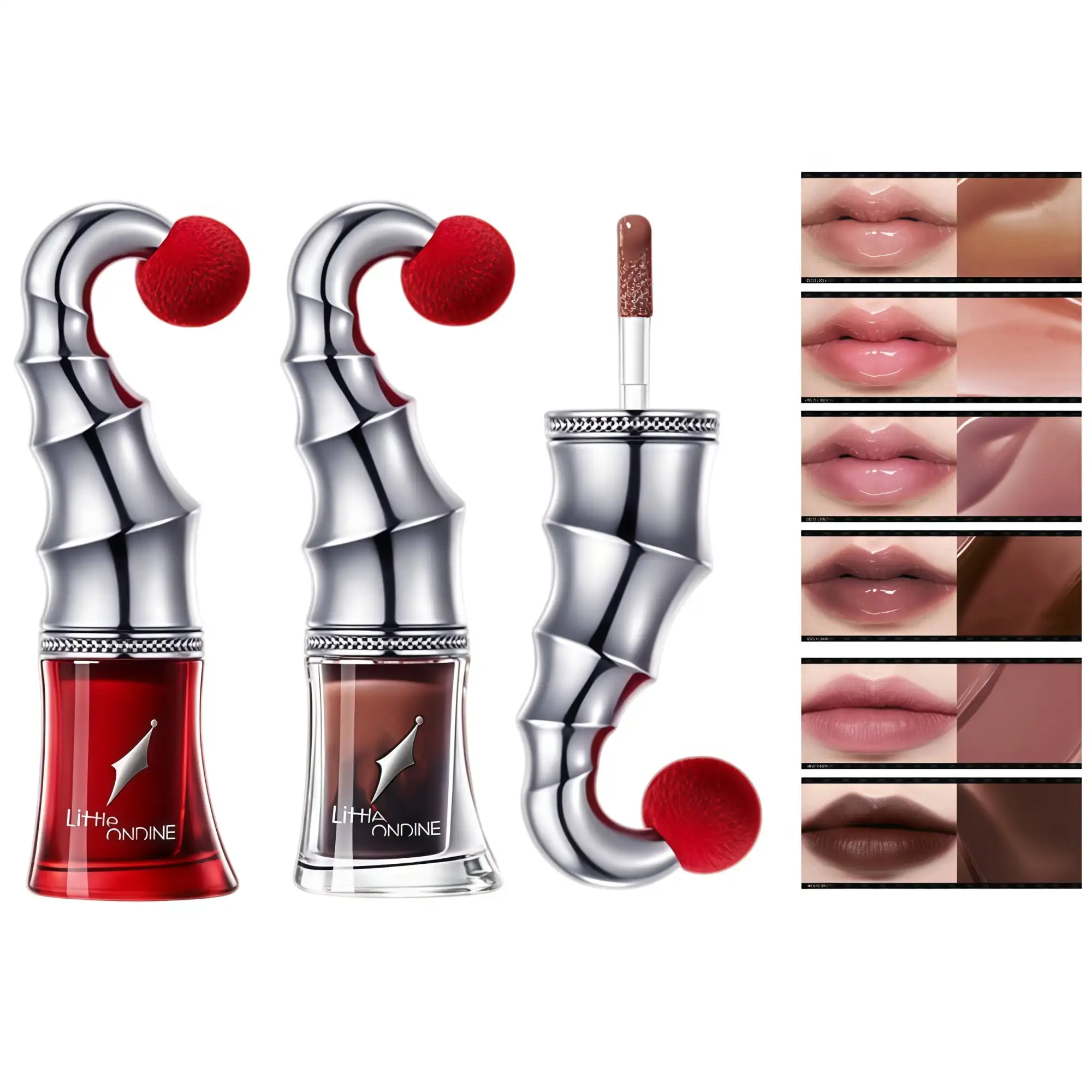 Little Ondine Velvet Lip Glaze Hydrating Long-Wear Formula,High-Pigment Brightening Shades,Silky Mist Finish,Gift-Ready for Her