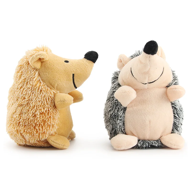 Cute hedgehog plush toy surprise gift Soft Plush Dog Toys Small/Large Dogs Interactive /Squeaky Sound Toy Chew Bite Resistant