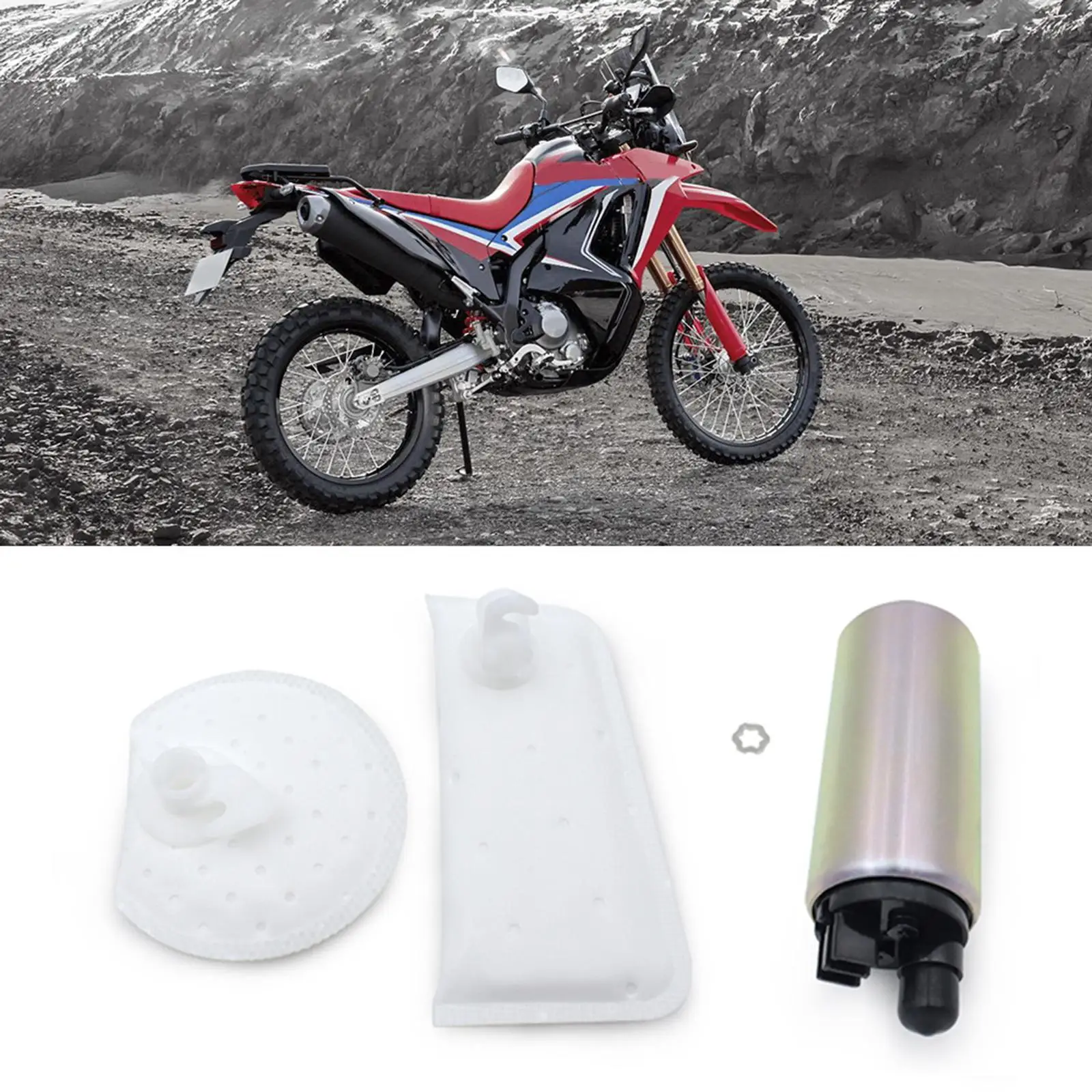 Fuel Pump 16700-men-a52 Silver Accessory for Suzuki Rmz450 2010-2017 Simple Installation Spare Parts Supplies Professional