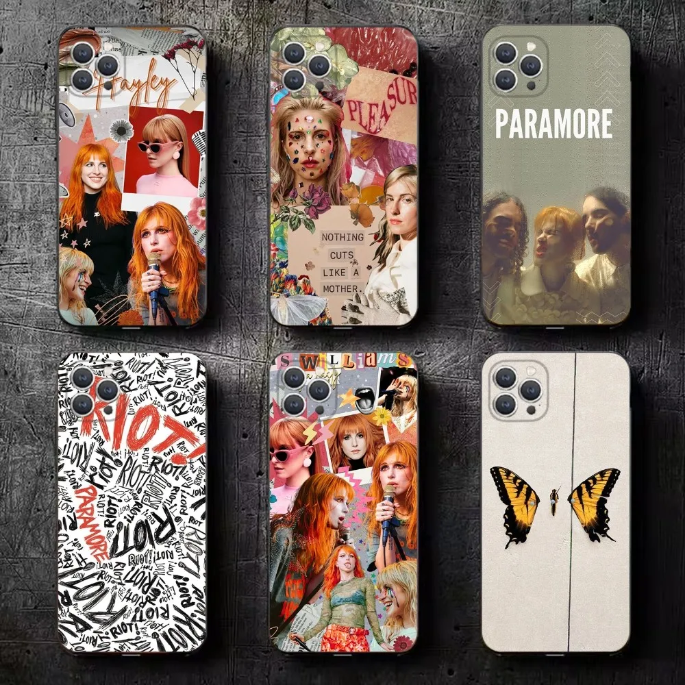 COOL Band P-Paramore  Phone Case For iPhone 15,14,13,12,11,Plus,Pro Max,XS,X,XR,SE,Mini,8,7 Soft Silicone Black Cover