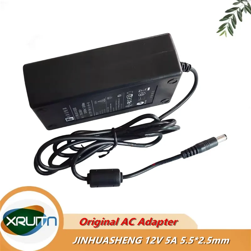 

Genuine Original JINHUASHENG RS-05/12-S335 AC DC Adapter Charger 12V 5A 60W Power Supply 5.5*2.5mm