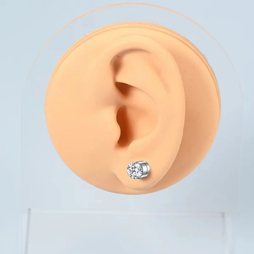 2-Piece Magnetic Faux Nose Studs, Personalized Punk Style, Fashion Women's Nose Jewelry Set, No Piercing Required, Vintage Style view 6