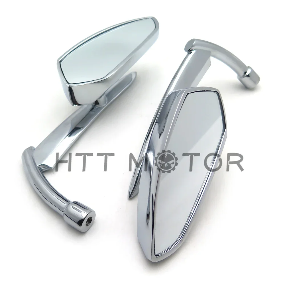 Motorcycle Mirror For Harley Yamaha Suzuki Intruder Volusia Boulevard CHROME Spear Blade Rearview Mirror
