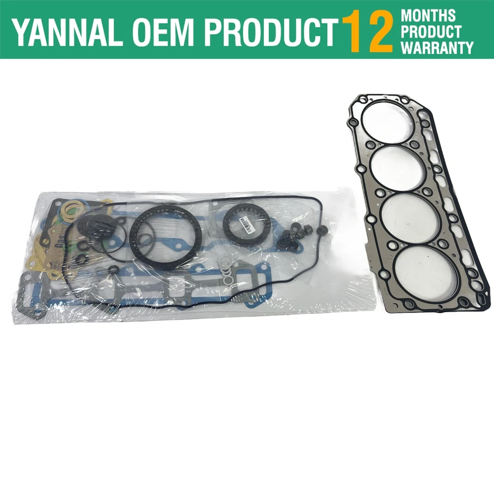 Engine Gasket Kit Complete For Yanmar 4D88E 4TNV88 4TNE88 729407-92660 (metal)
