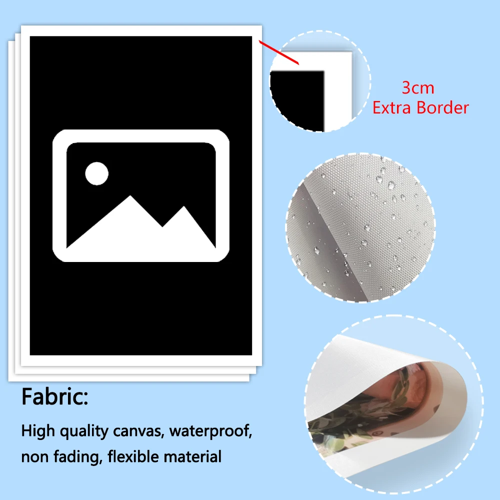 [مخصص] 3 قطع ملصق قماشي للصور كهدية فكرة للتخرج، 3 قطع صورة مخصصة من القماش مخصصة، ديكور حائط، هدية مخصصة
