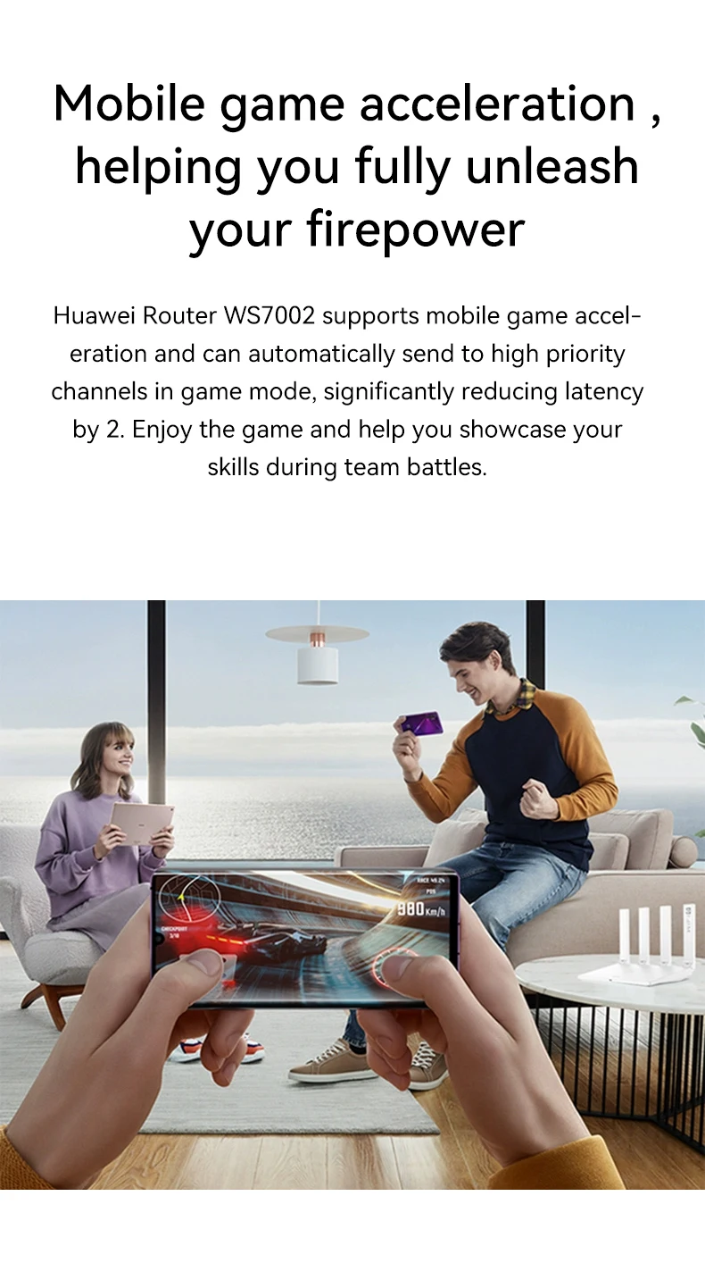 Imagem -06 - Huawei-roteador Gigabit Wifi Amplificador de Sinal Expansor 5g Banda Dupla Ws7002 Roteador