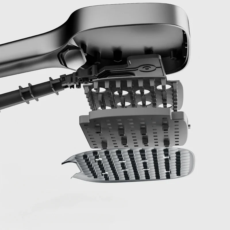 Luxury Smart Temperature Digital Display Shower Faucet System Wall Mounted 4 Function Piano Key Hot Cold Shower Set for Bathroom